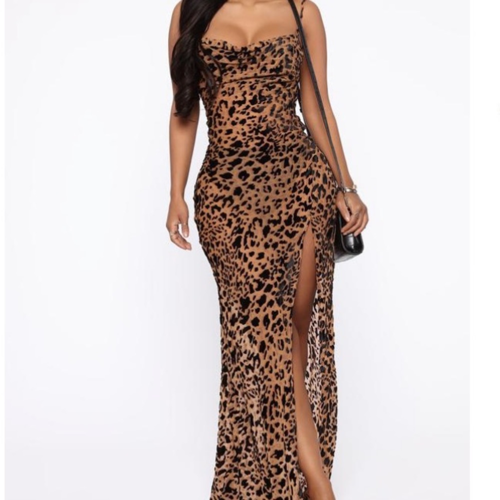 Leopard Maxi Dress - Picture 1 of 4